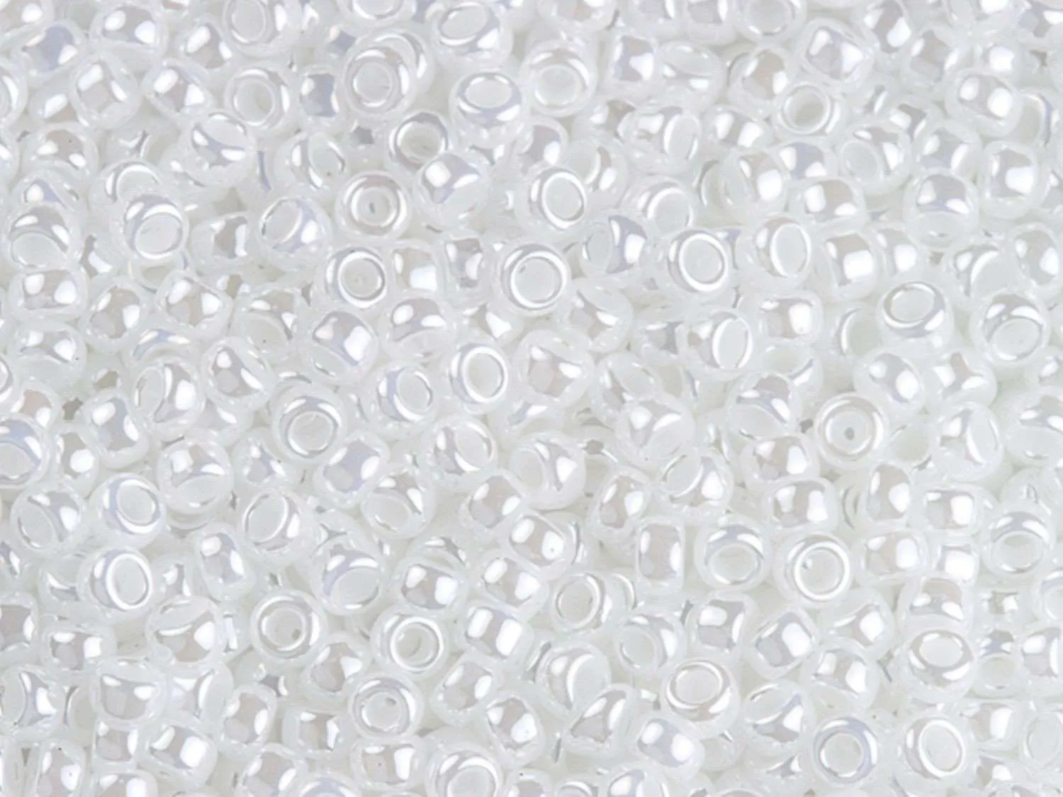 11-420, Miyuki 22g Op White Pearl Luster
