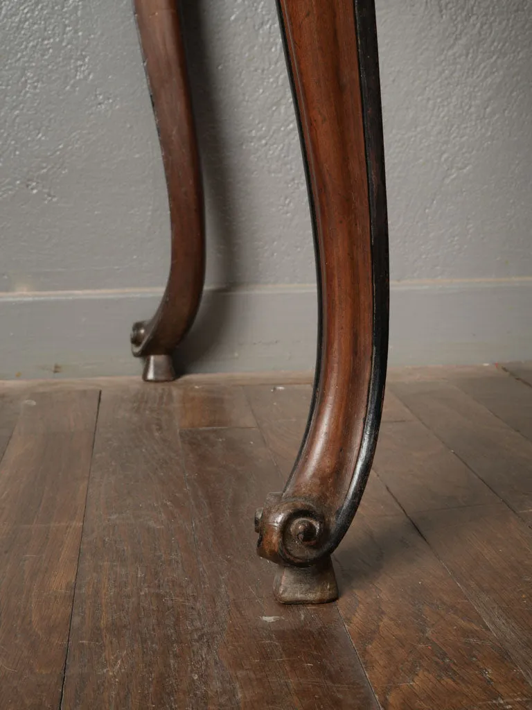 18th-Century French Walnut Secrétaire Vitrine in the Style of Hache, Grenoble 81½"