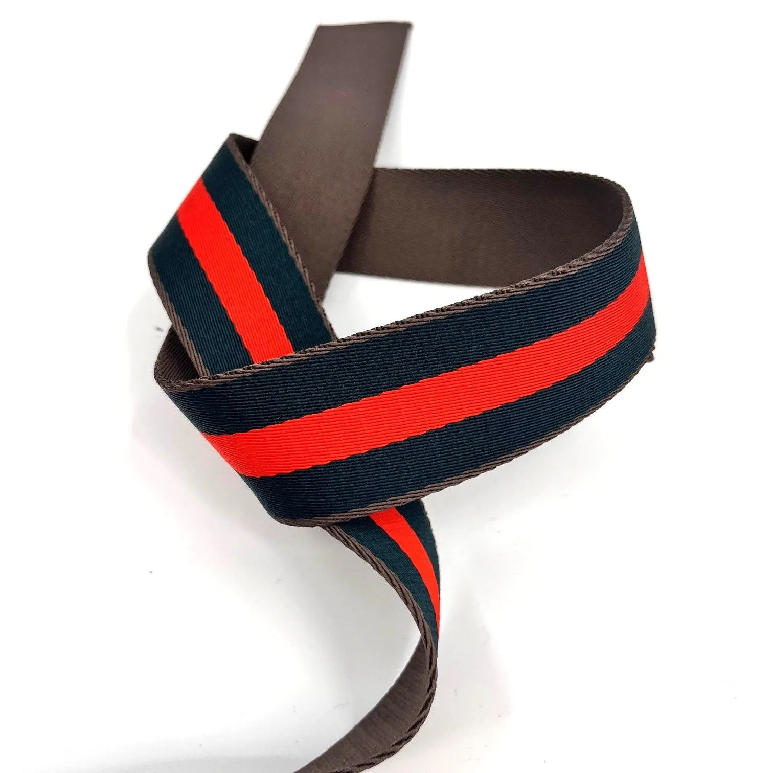 38mm Cotton Webbing - Bottle/Orange