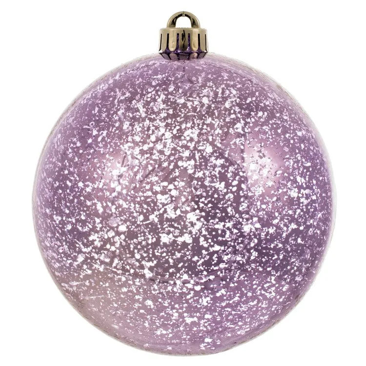 6" Lavender Shiny Mercury Balls 4 Per Bag