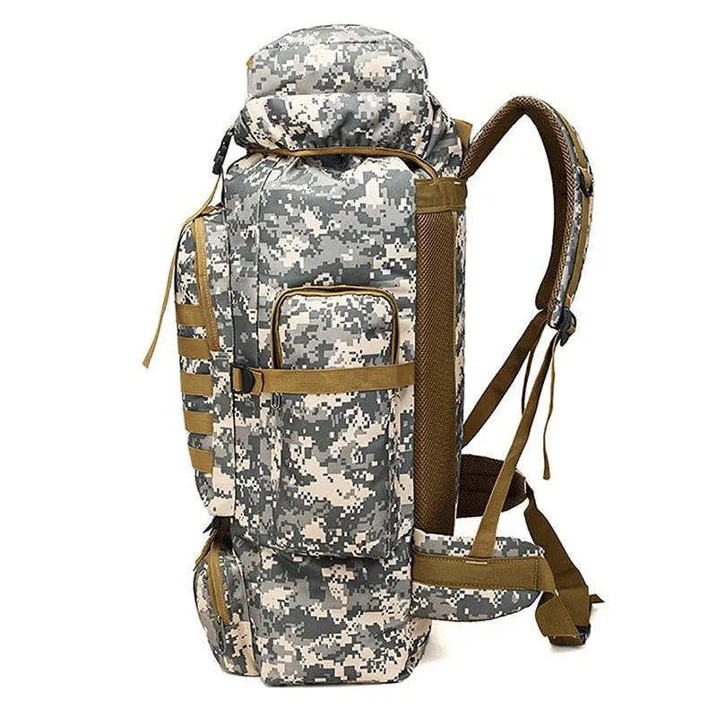 80L Waterproof Climbing Hiking Backpack Bag Camping Mountaineering Outdoor Sport Bag