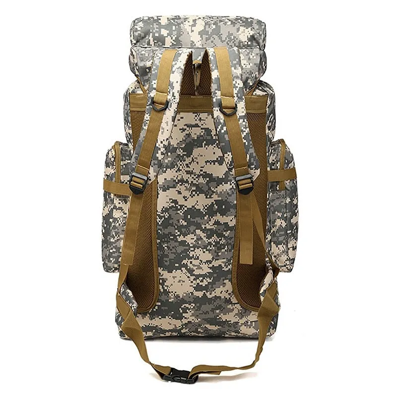 80L Waterproof Climbing Hiking Backpack Bag Camping Mountaineering Outdoor Sport Bag