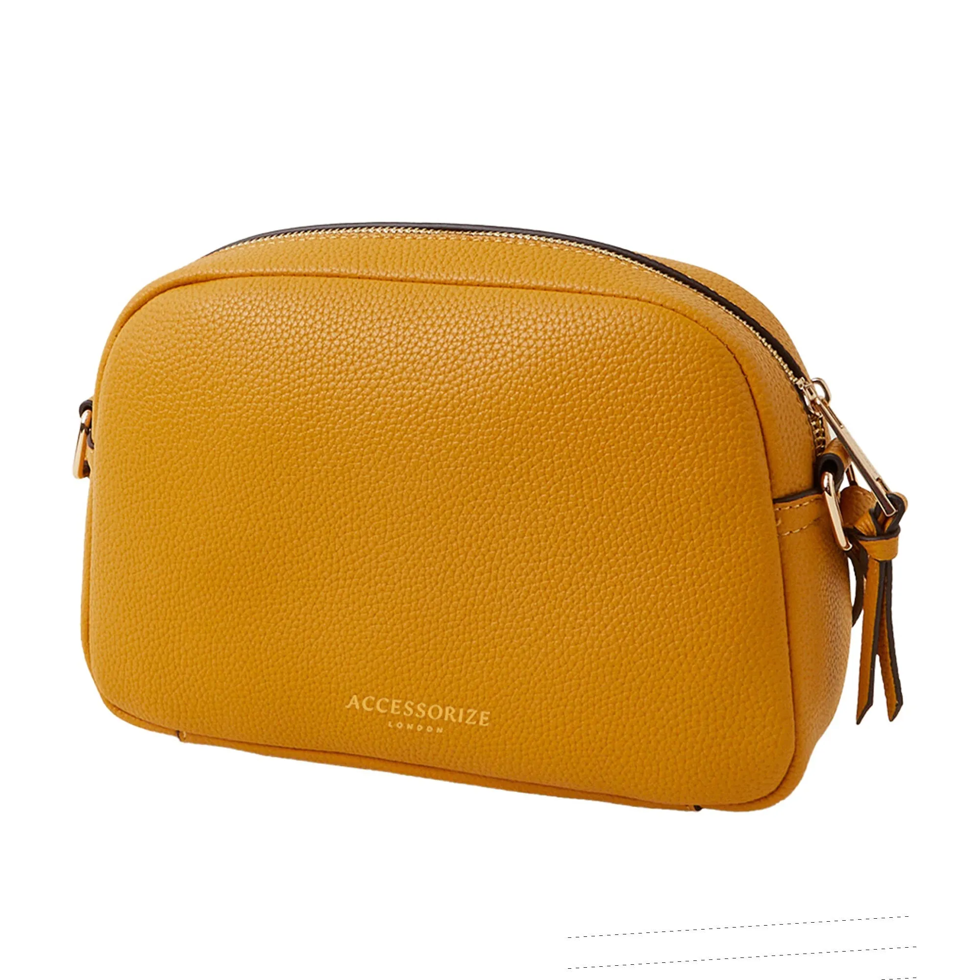 Accessorize London Women's Yellow Camera Sling Bag