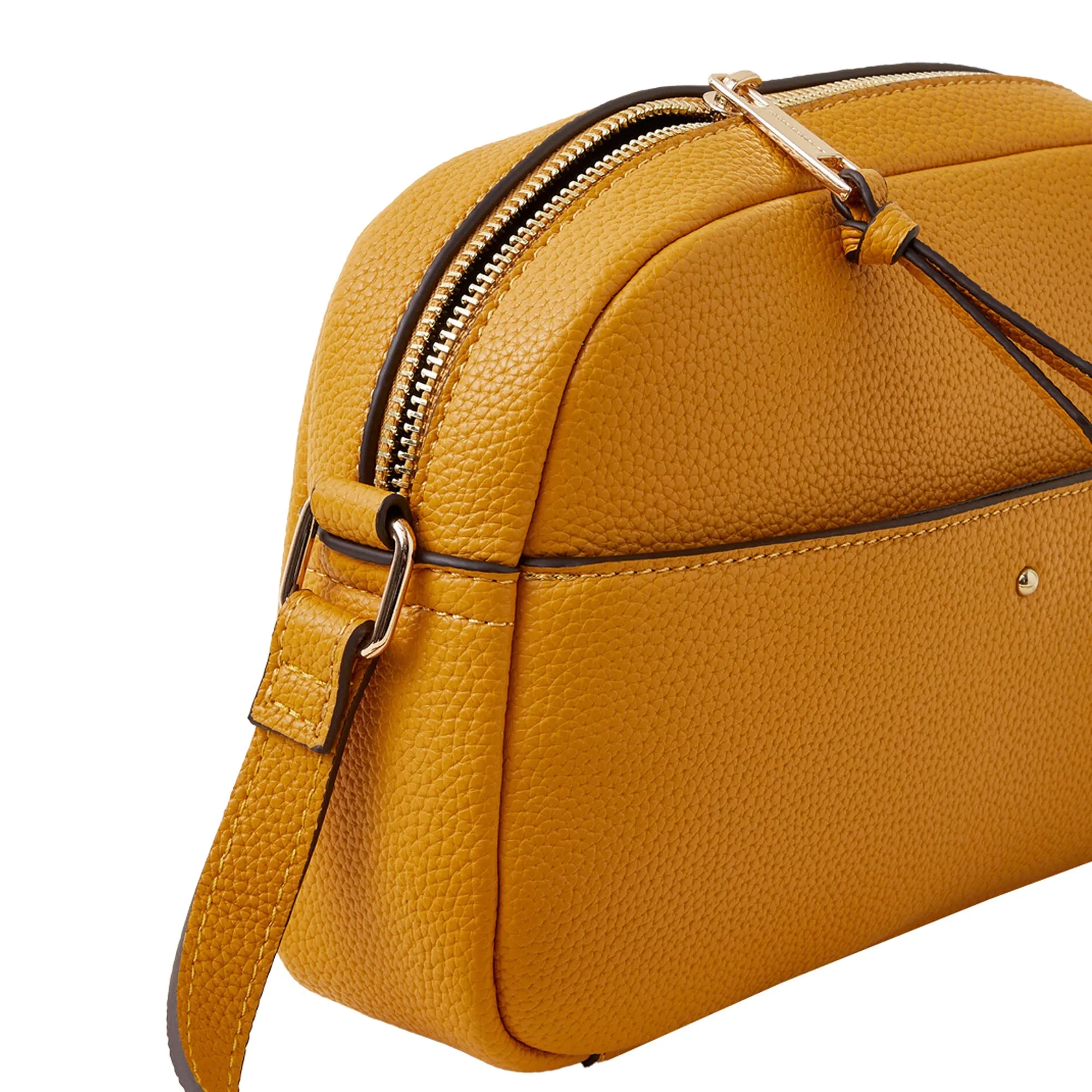 Accessorize London Women's Yellow Camera Sling Bag