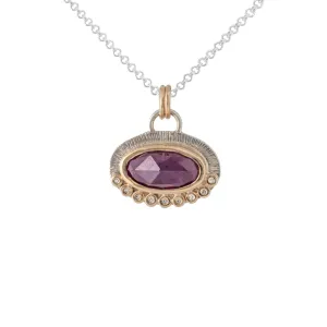 Alice - Gemstone & Diamond Pendant