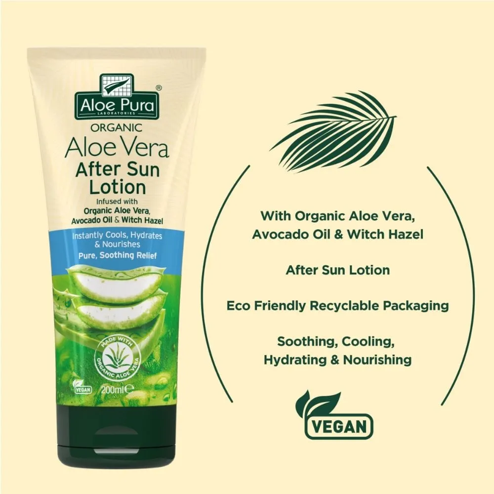 Aloe Pura Organic Aloe Vera After Sun Lotion 200ml