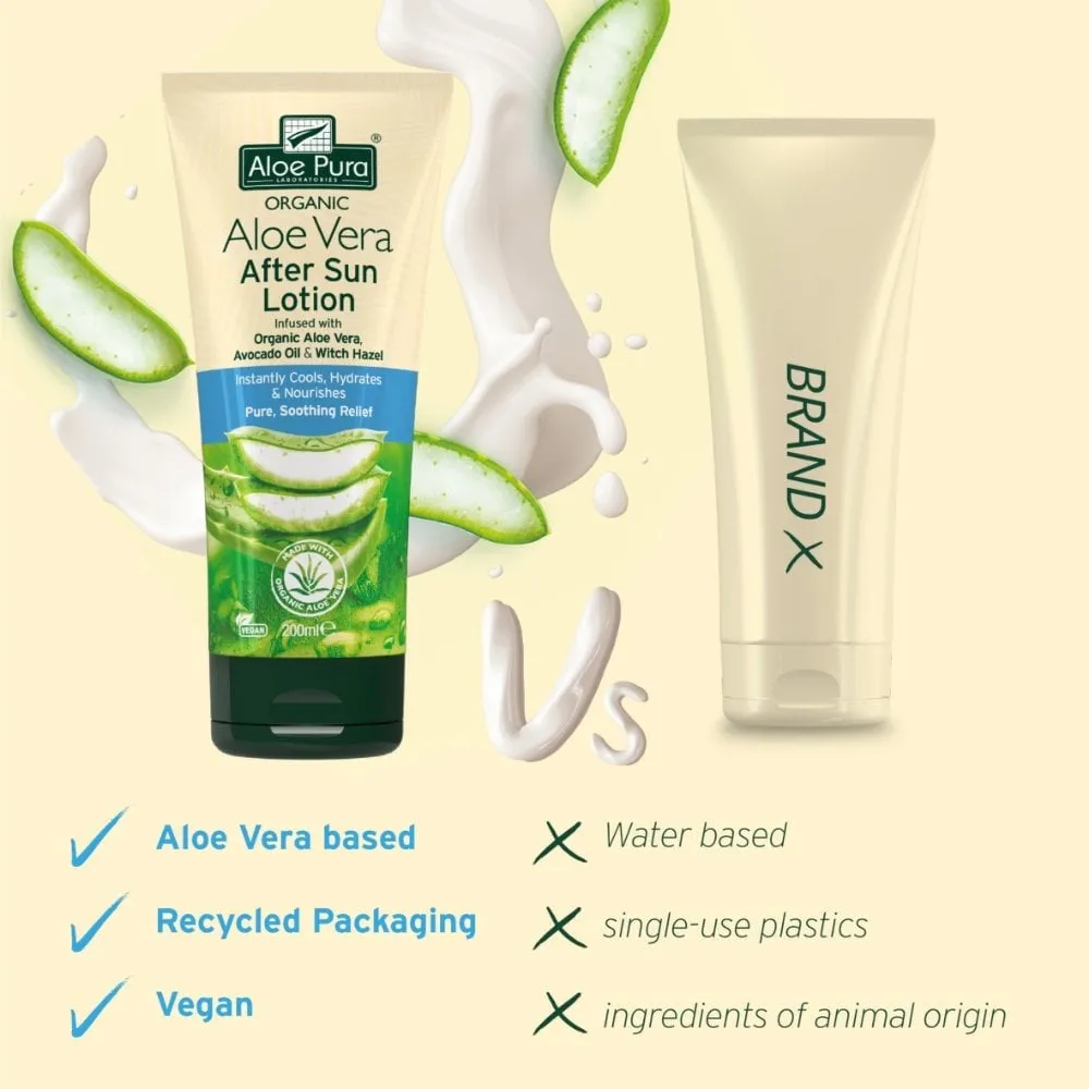 Aloe Pura Organic Aloe Vera After Sun Lotion 200ml