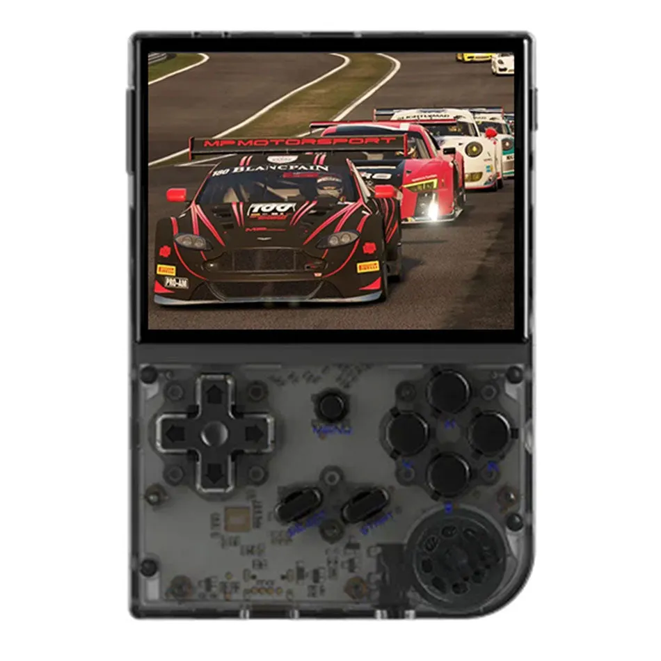 Anbernic RG35XX 2024 Retro Handheld Gaming Console (Transparent Black, Transparent White, Gray, Transparent Purple)