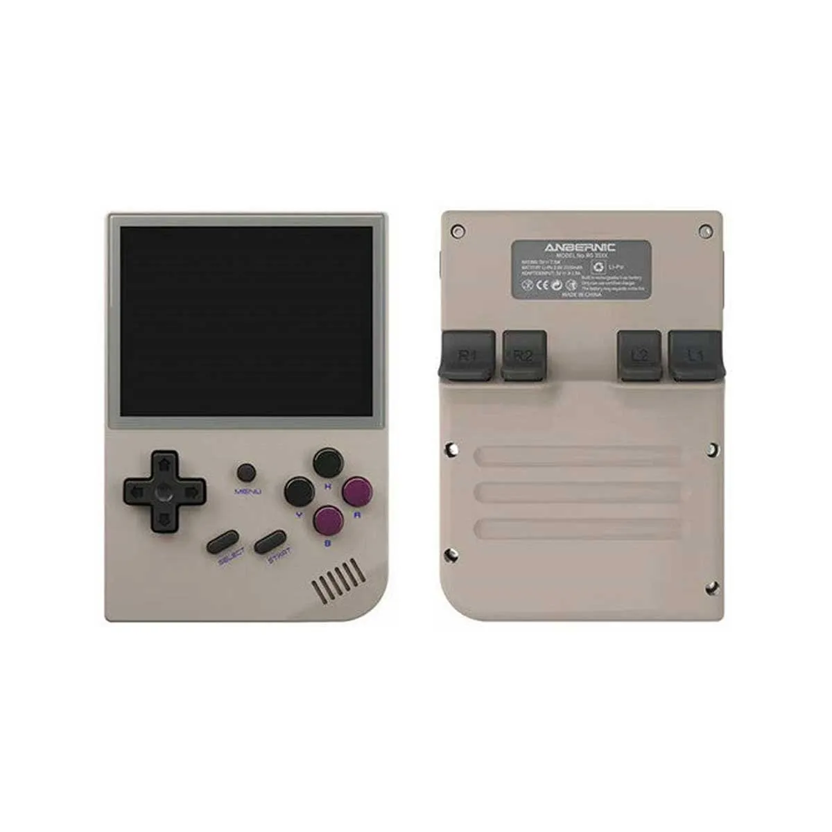 Anbernic RG35XX 2024 Retro Handheld Gaming Console (Transparent Black, Transparent White, Gray, Transparent Purple)
