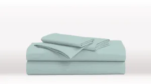 Aqua Single Size Classic Sheet Set