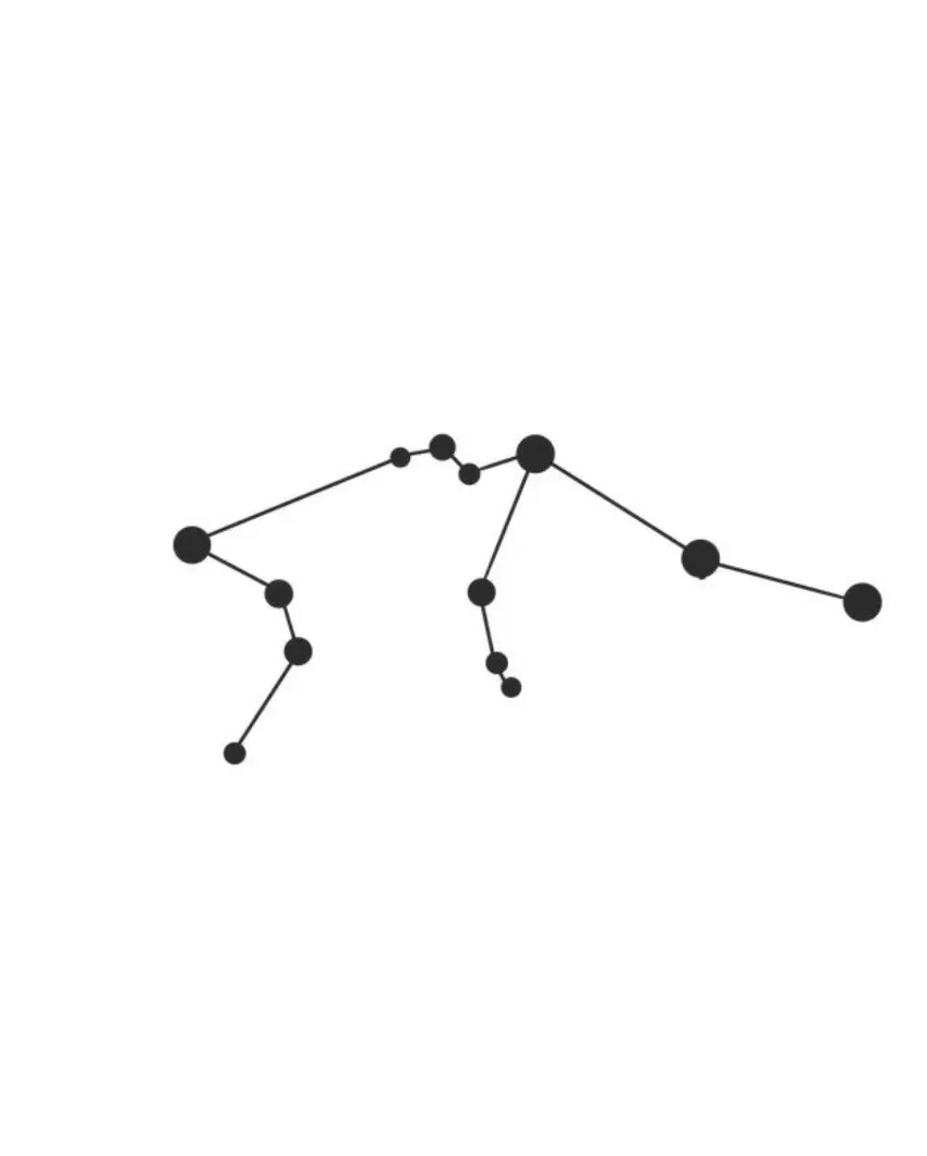 Aquarius Constellation Iron Wall Hanging Décor
