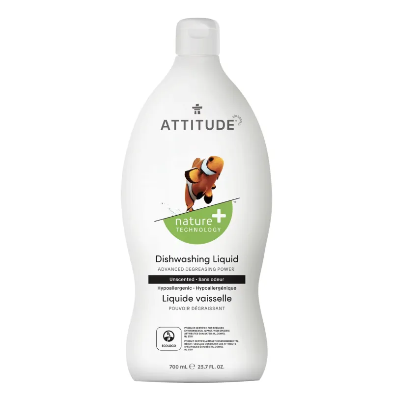 Attitude Unscented Dishwashing Liquid 23.7oz