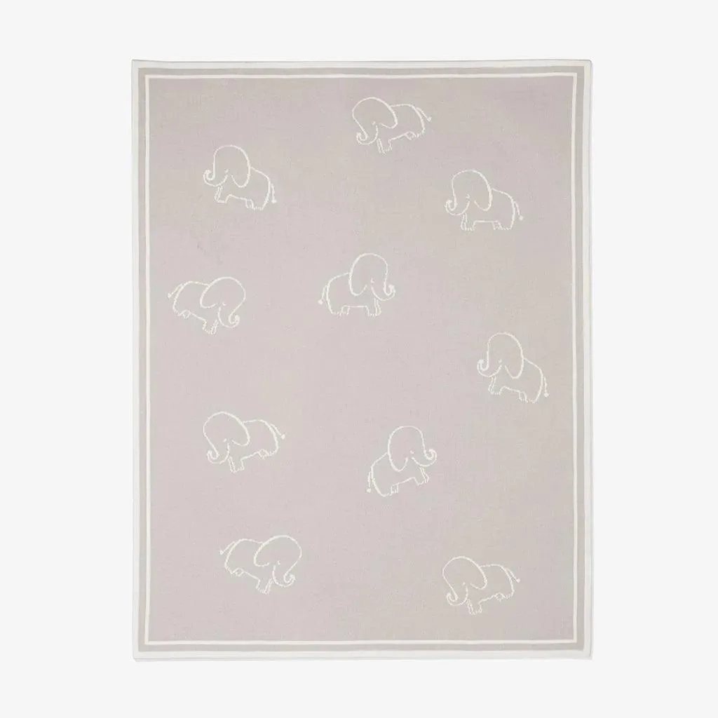 Baby Blanket | Elephant All Over Blanket | Elegant Baby