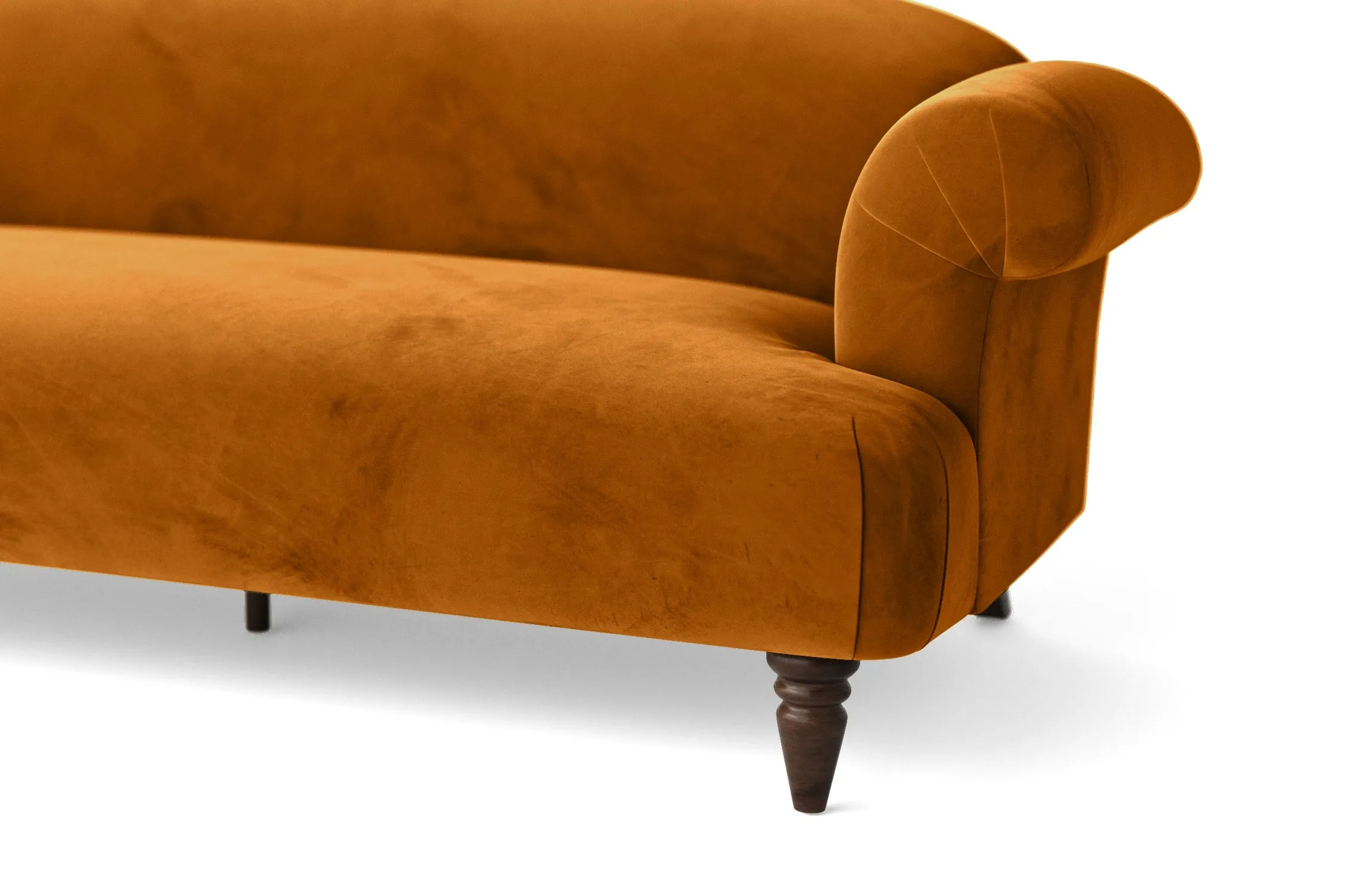 Barberton 2 Seater Sofa Gold Velvet
