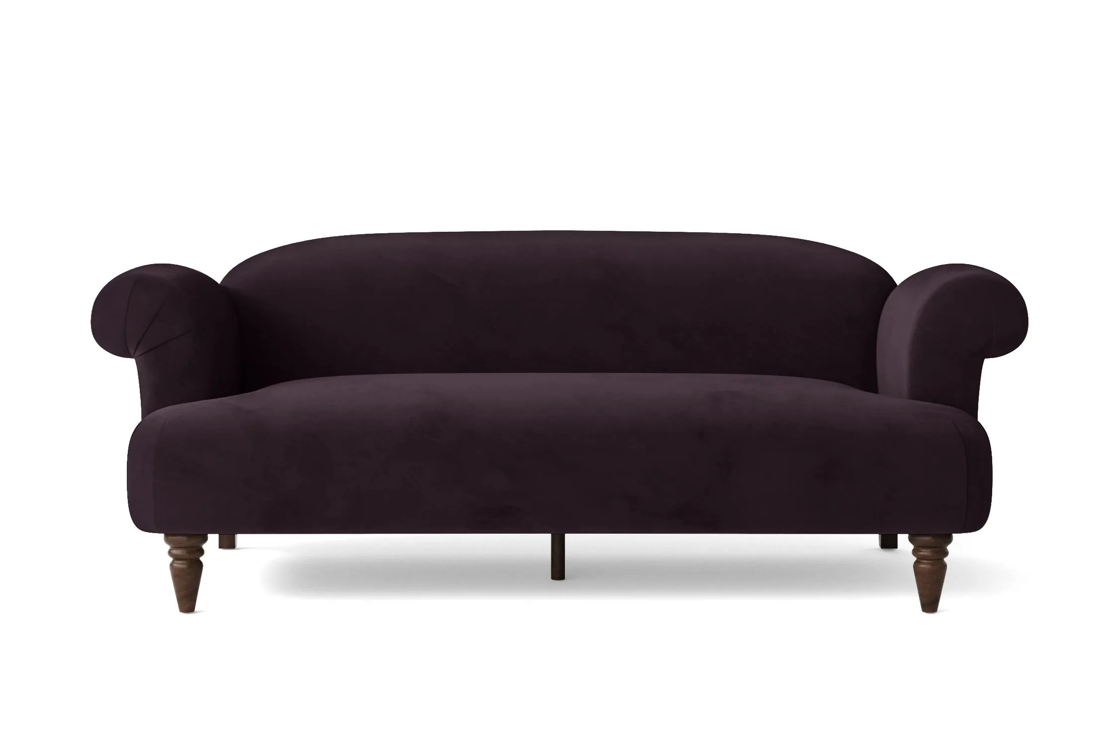 Barberton 3 Seater Sofa Purple Velvet