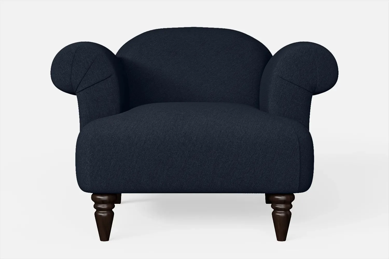 Barberton Armchair Dark Blue Linen Fabric