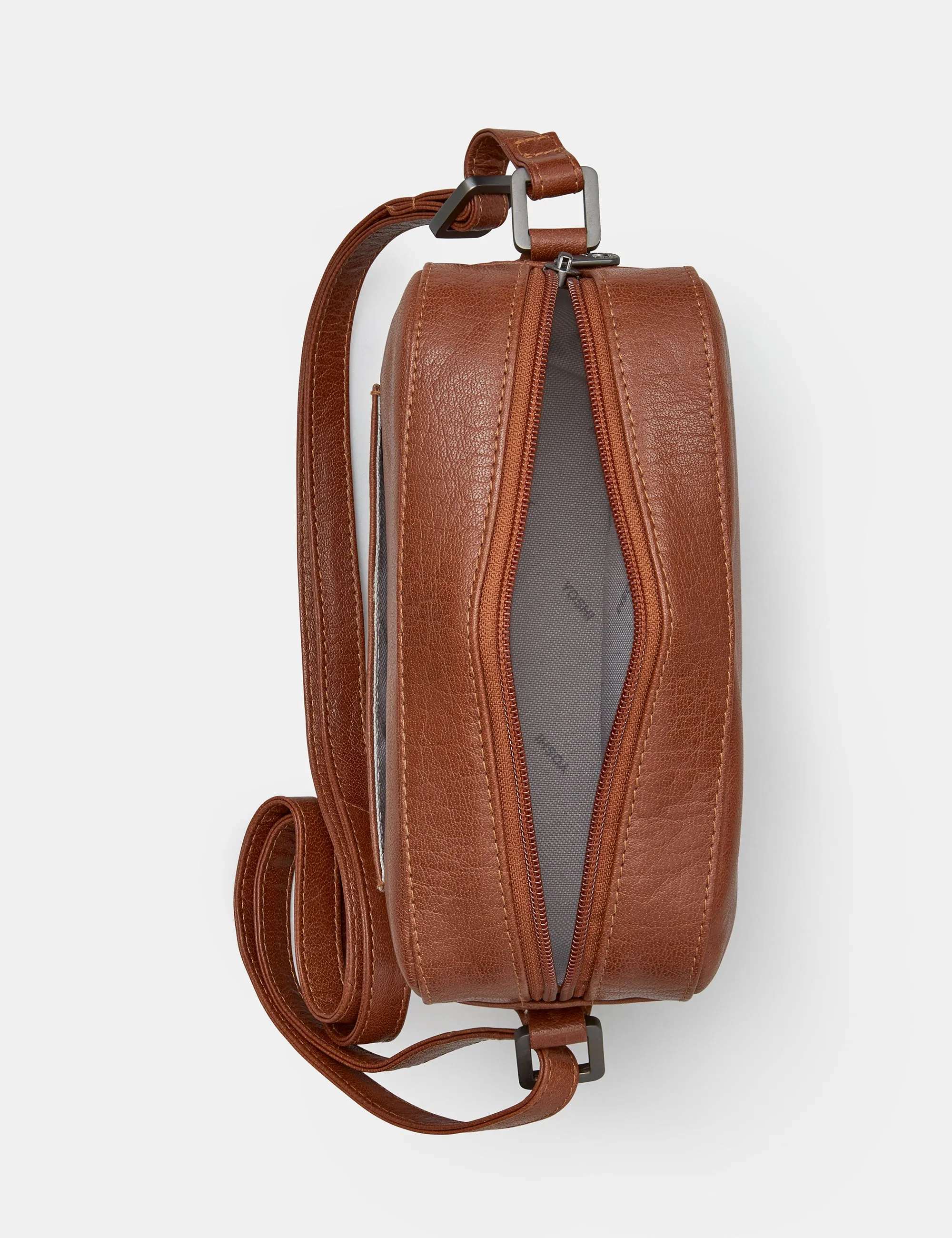 Belmont Brown Leather Camera Bag