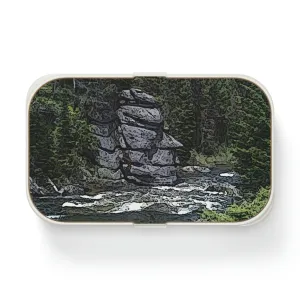 Bento Lunch Box ..."I Am Innocent" ... Tricky-Dick Immortalized ... Nixon Rock: Along The River ... Central Idaho, Summer 2020 ... Original Works ...