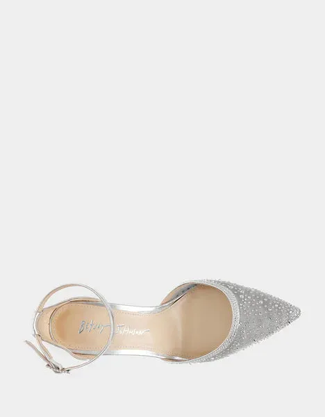 Betsey Johnson Viola Silver