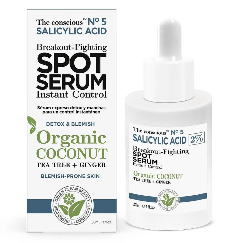 Biovene The Conscious No. 5 Salicylic Acid Breakout-Fighting Instant Control Spot Seum 30ml