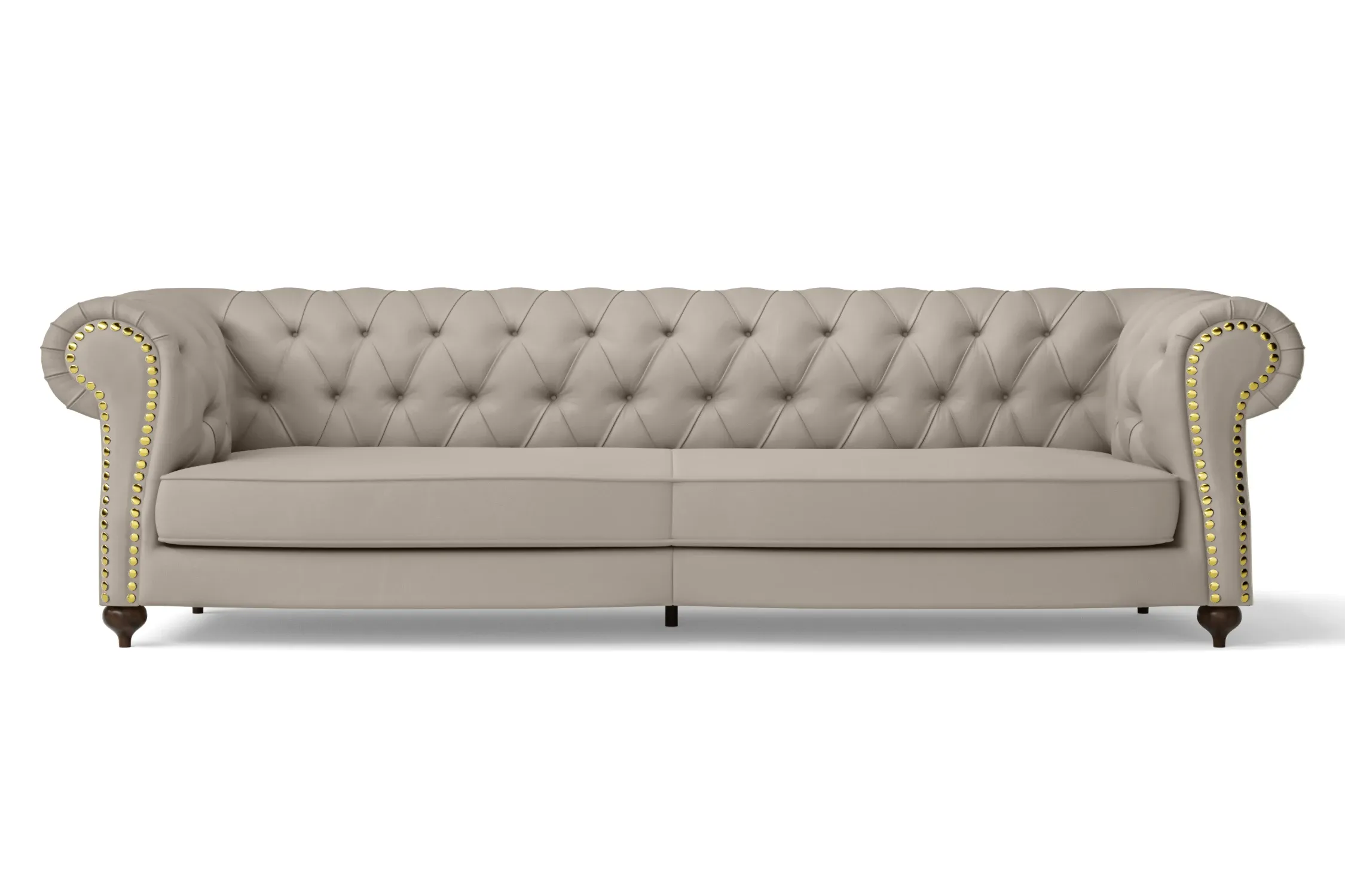 Bitonto 4 Seater Sofa Sand Leather