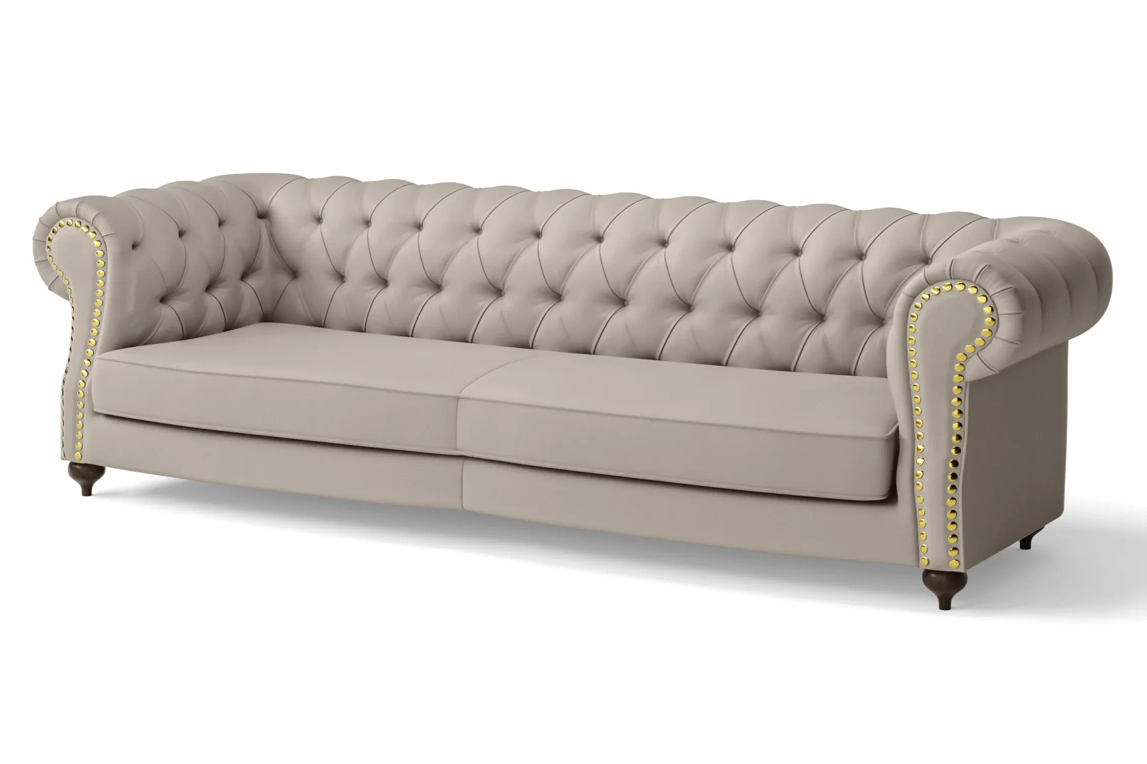 Bitonto 4 Seater Sofa Sand Leather