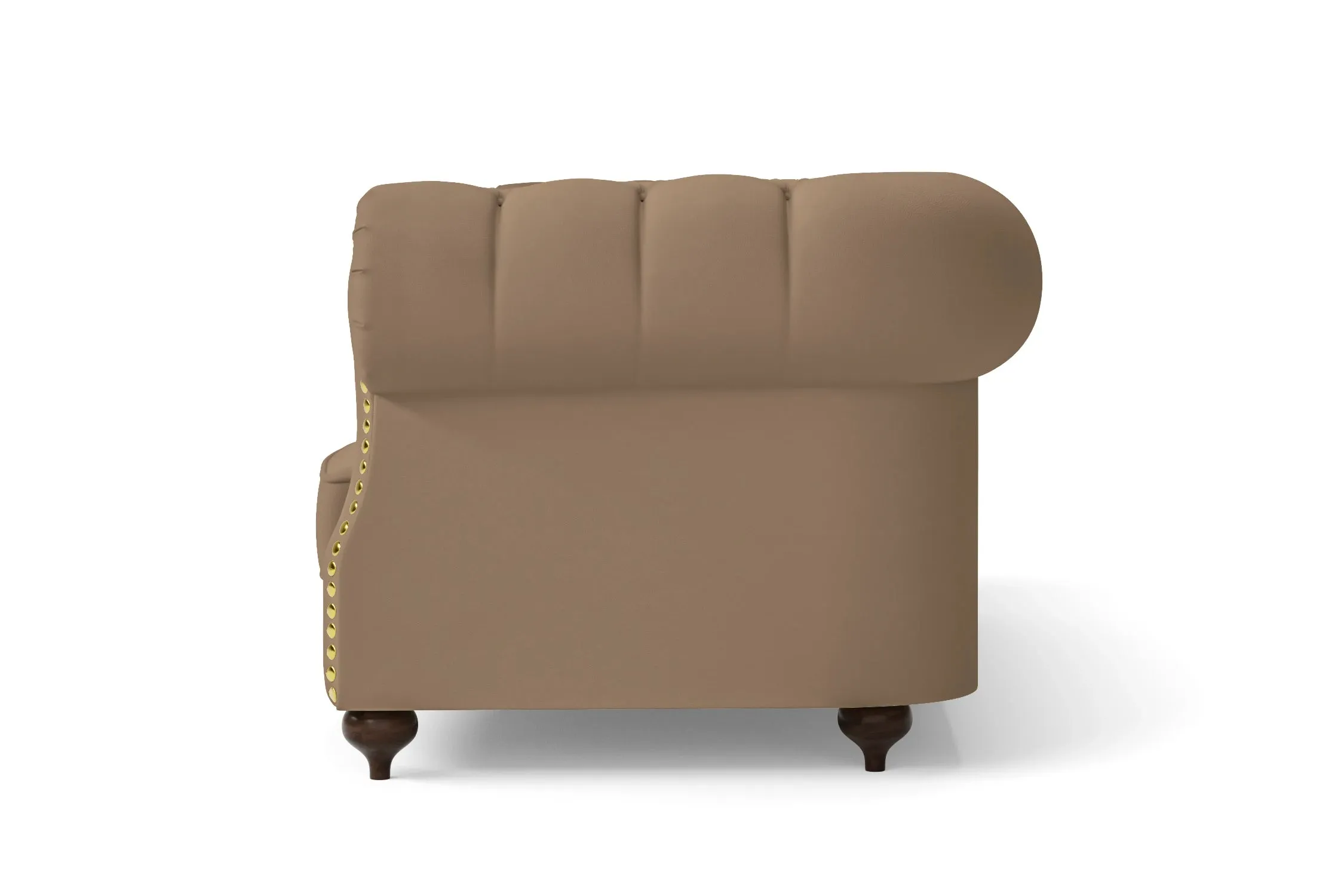 Bitonto 4 Seater Sofa Stone Leather