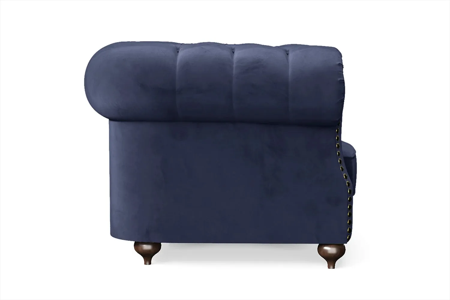 Bitonto Armchair Dark Blue Velvet