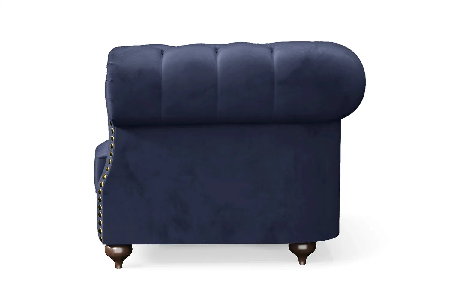 Bitonto Armchair Dark Blue Velvet