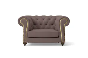 Bitonto Armchair Rose Taupe Leather