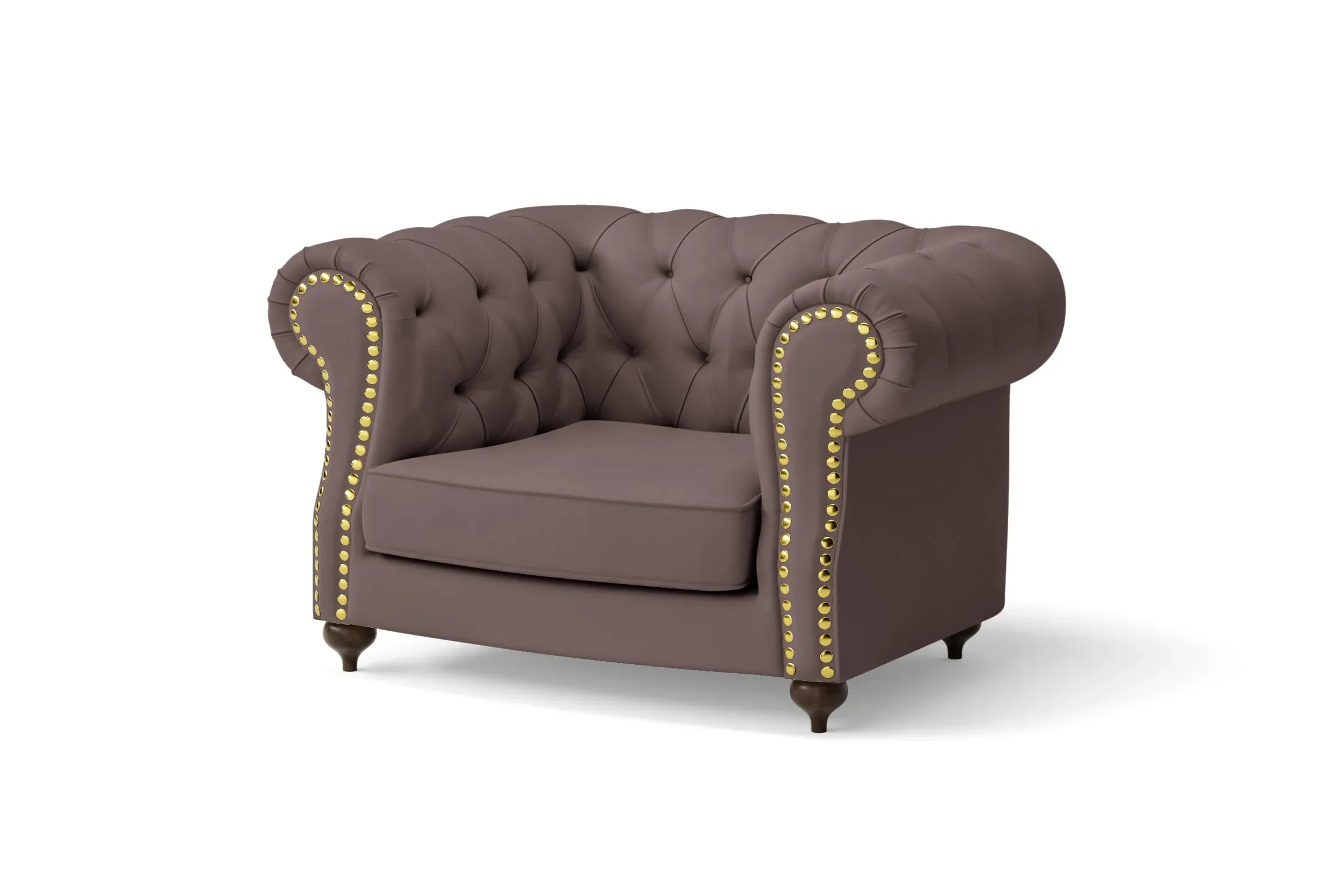 Bitonto Armchair Rose Taupe Leather