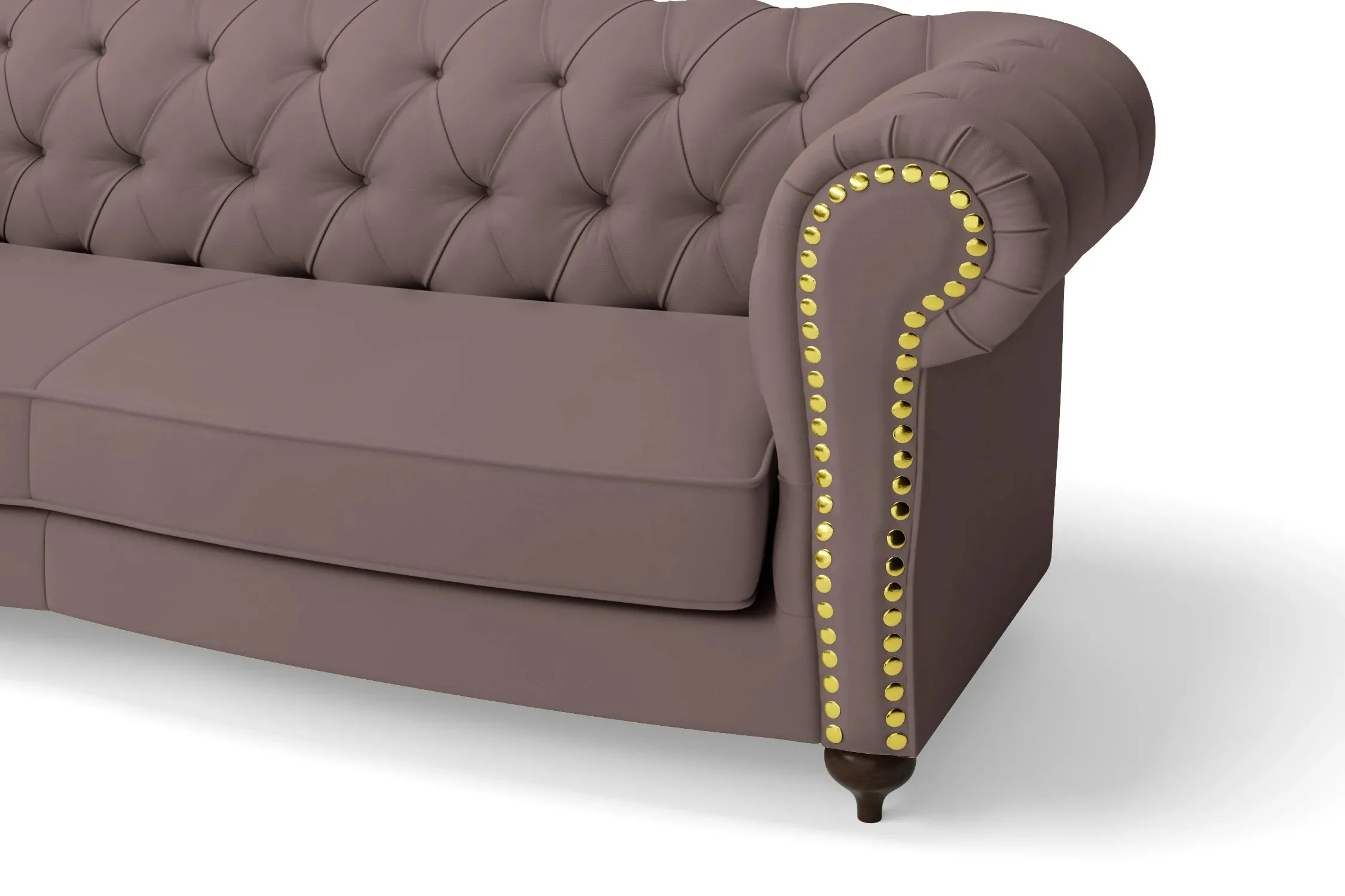 Bitonto Armchair Rose Taupe Leather