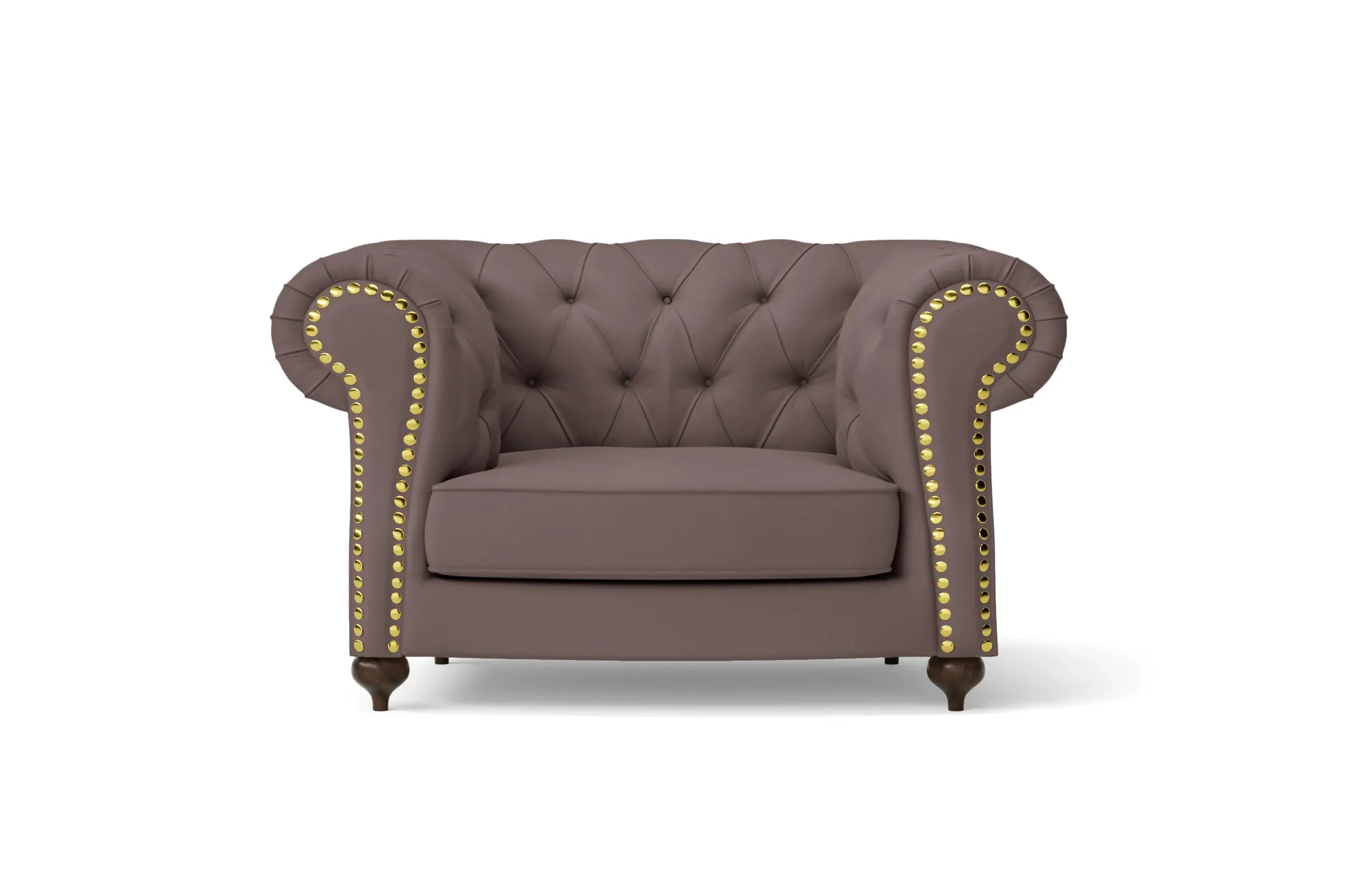 Bitonto Armchair Rose Taupe Leather
