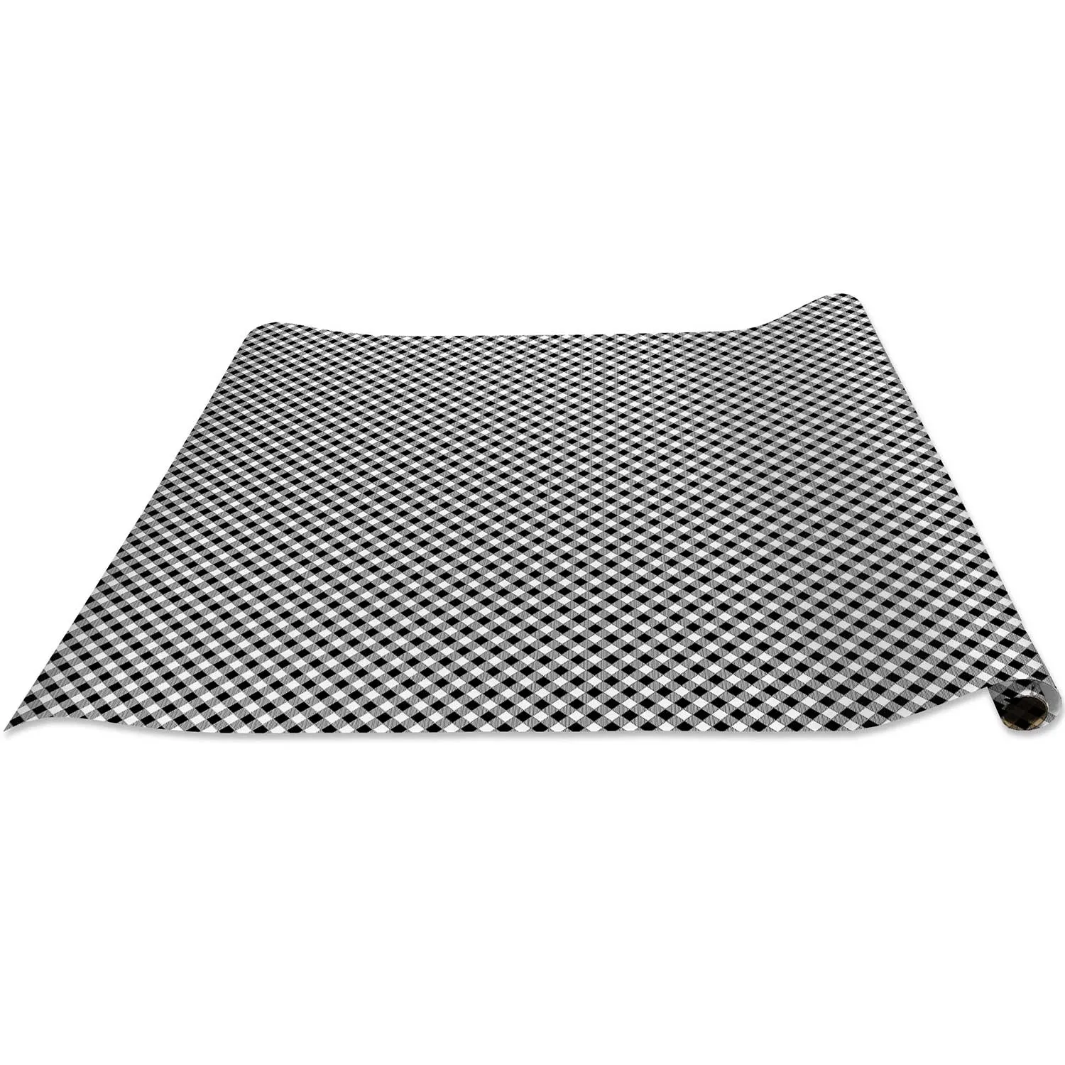 Black Gingham Gift Wrap
