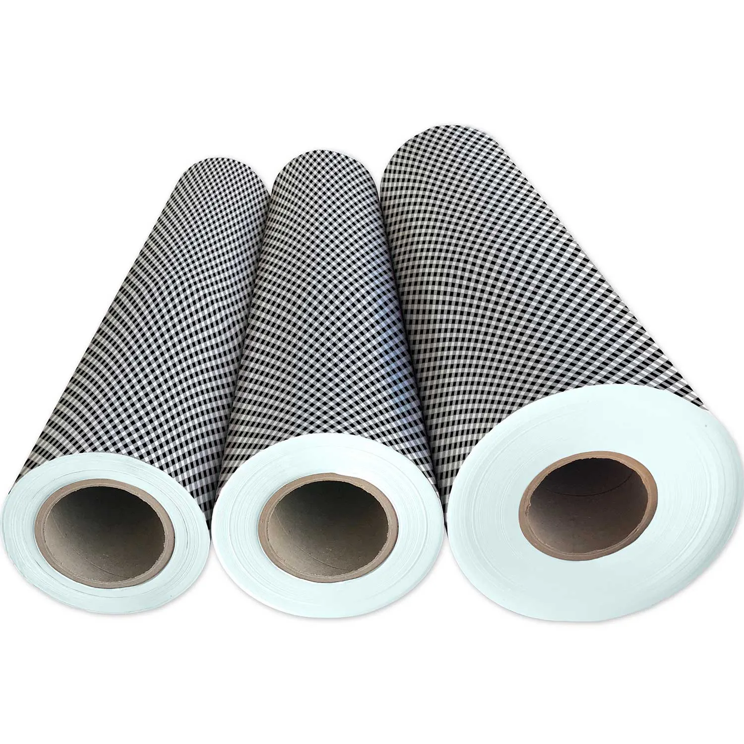 Black Gingham Gift Wrap