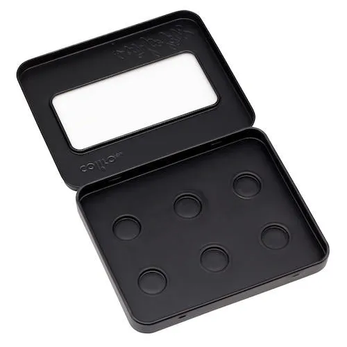 Black Metal Storage Tin Coliro Pearlcolors
