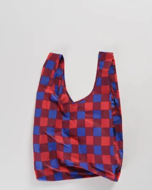 Blue Red Buffalo Check Standard Baggu
