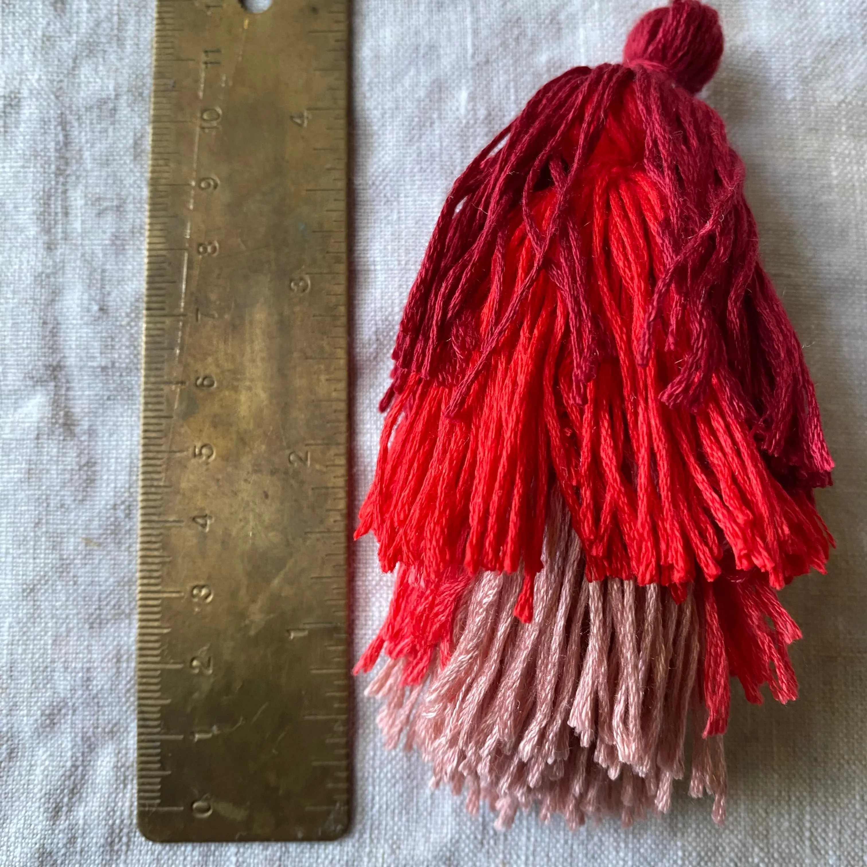 Bohemian Handmade Bag Pendant Pompom Keychain Multicolor With Tassels