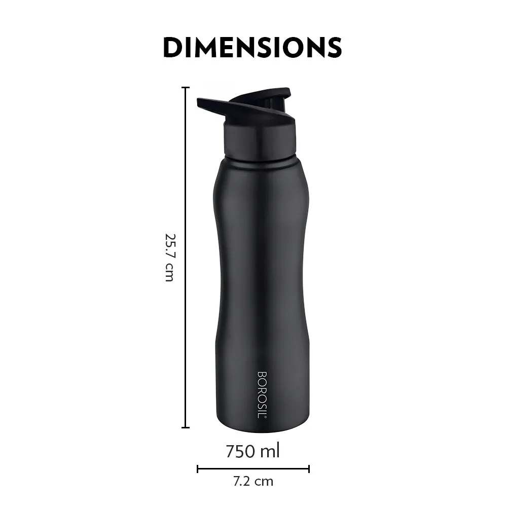 Borosil Grip n Sip Black