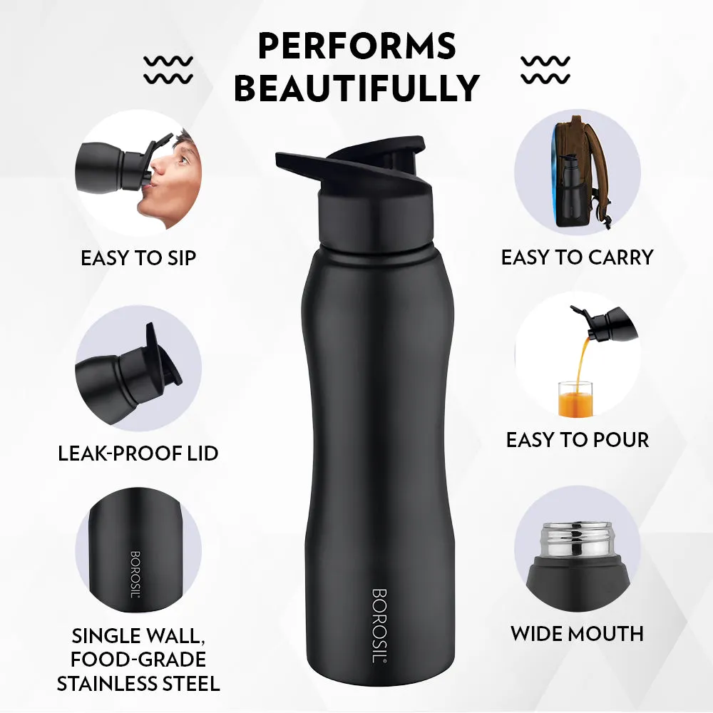 Borosil Grip n Sip Black