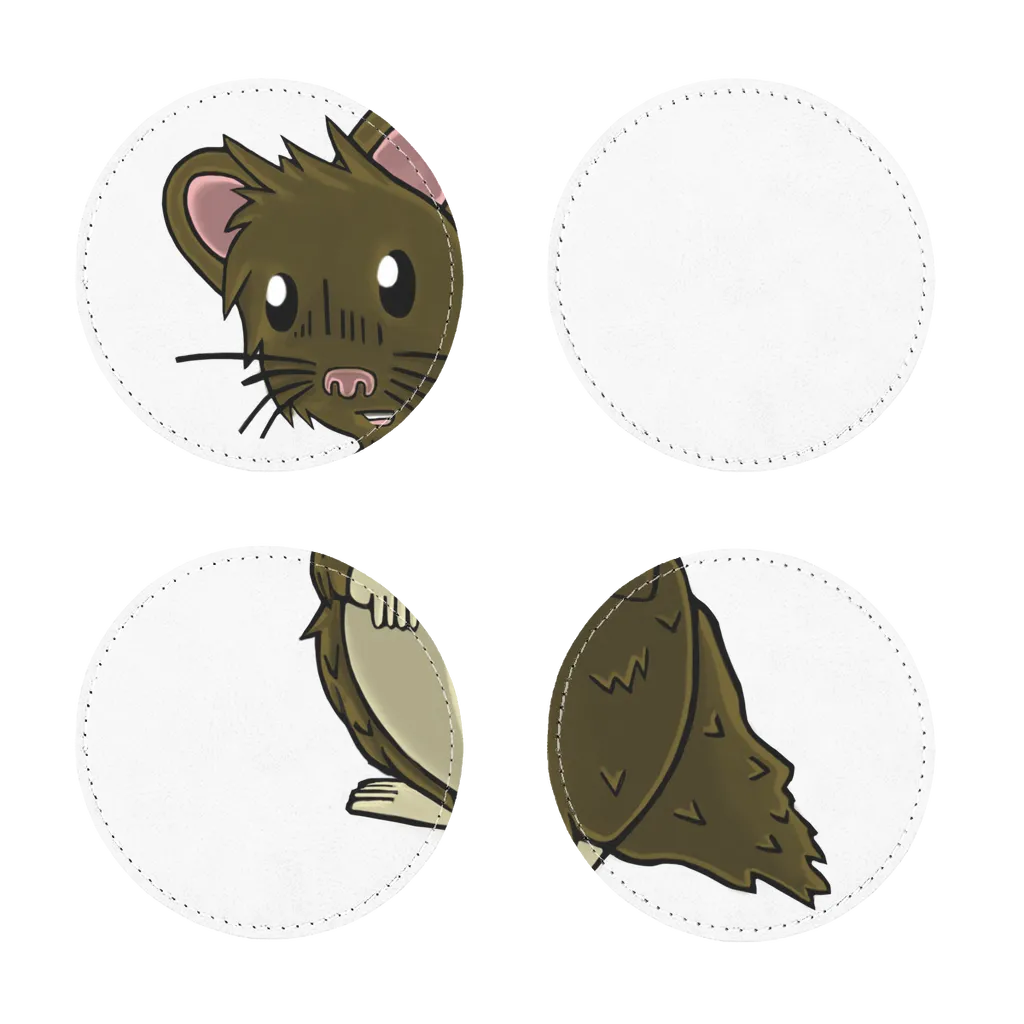 BrownHamster Sublimation Coasters Pack of Four