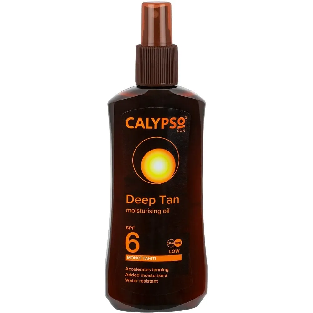 Calypso Deep Tan Moisturising Tan Accelerator Oil Spray SPF6 200ml