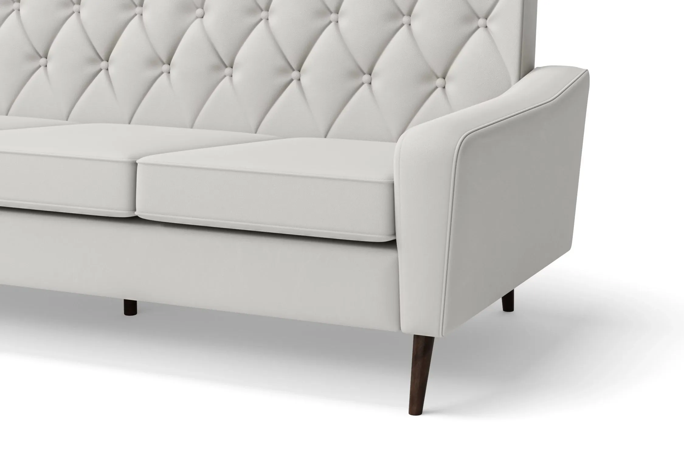 Carpi 3 Seater Sofa White Leather