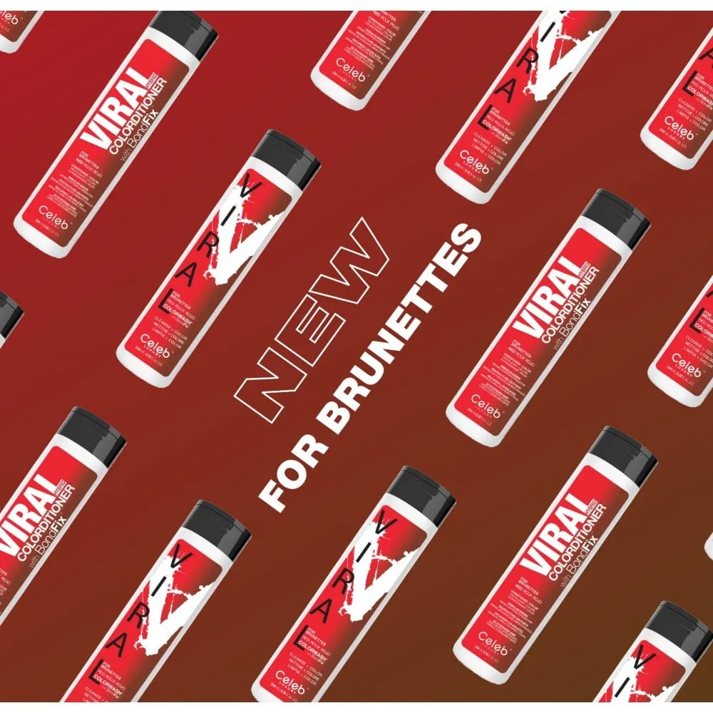 Celeb Luxury Viral Extreme Red Brunette Colour Wash & Colourditioner Twin 2 x 244ml