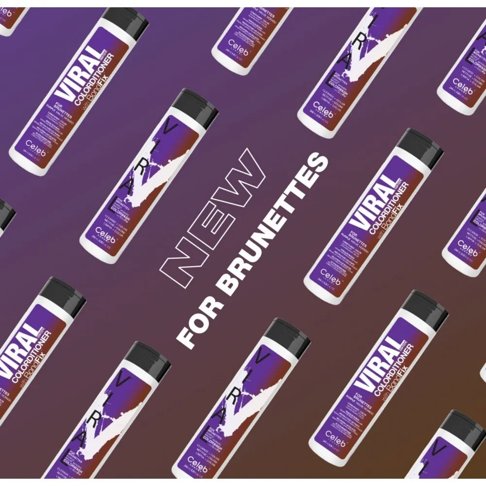 Celeb Luxury Viral Purple Brunette Colourditioner with Bond Fix 244ml