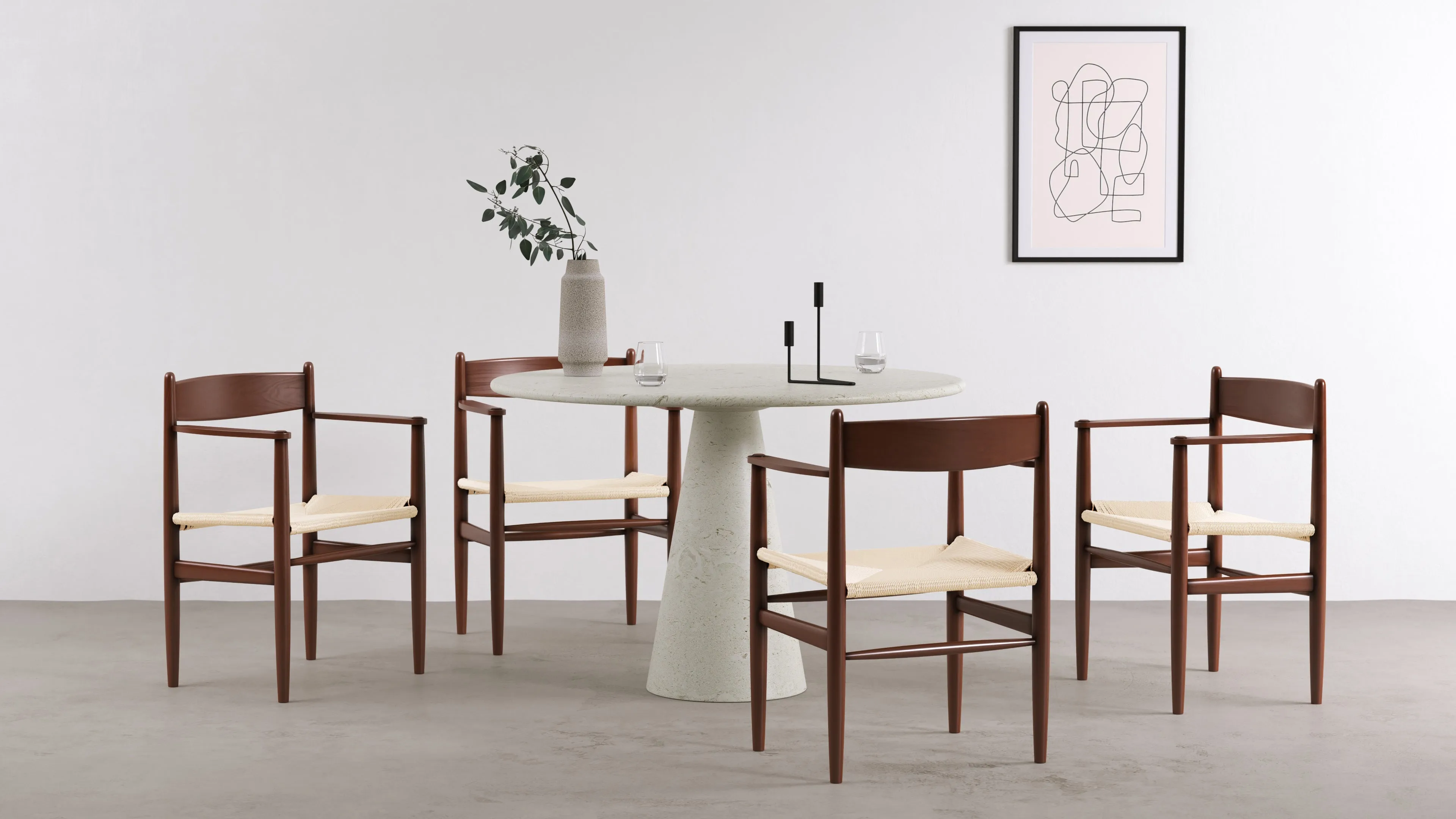 CH37 - CH37 Armchair, Walnut