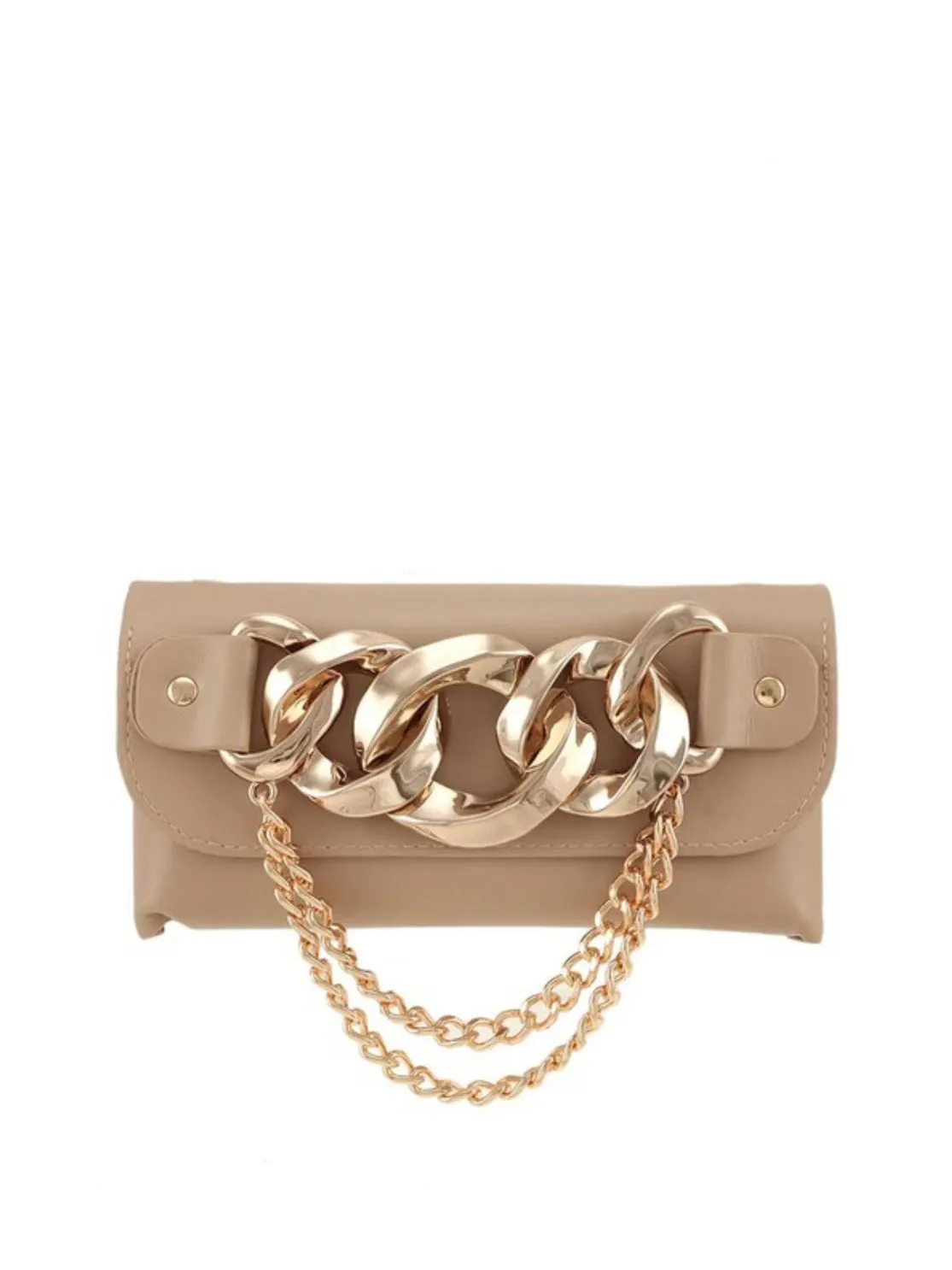 Chain Accent Crossbody Waist Bag