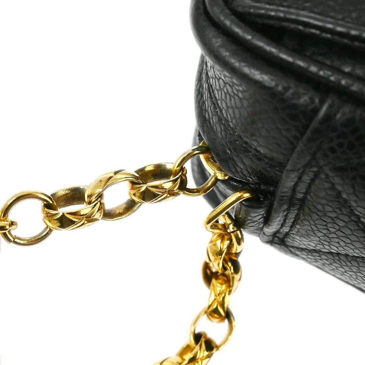 Chanel 1994-1996 Black Caviar Camera Bag Mini