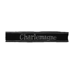 Charlemagne Officers Cuff Title for Military Uniforms and Collectors