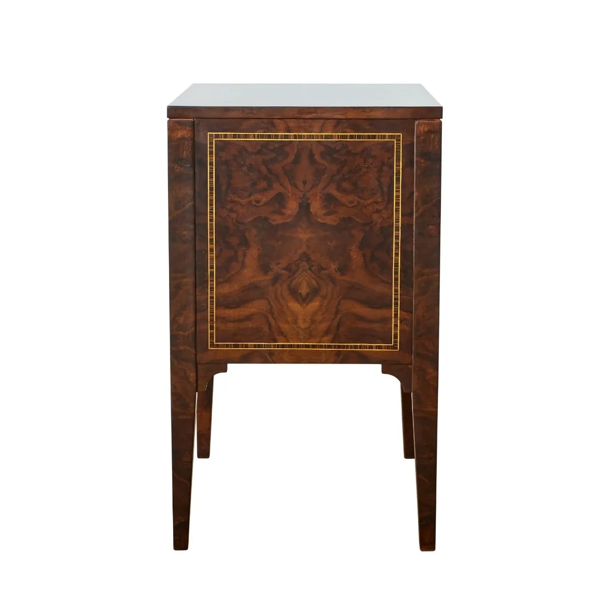 Charles Dark Walnut Burl Side Table
